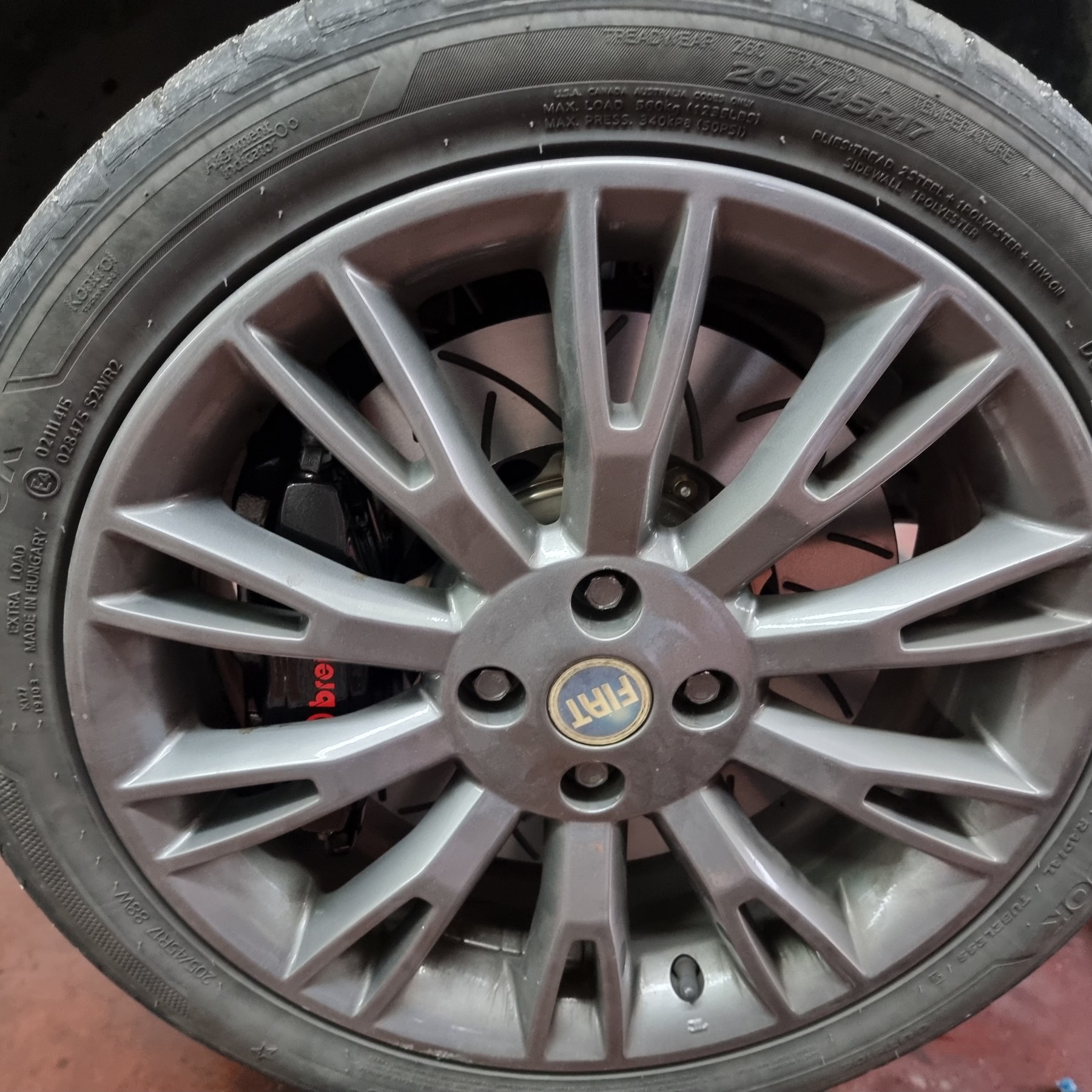 HyperBrake Motorsport Front 4pot Big Brake Kit without calipers for Fiat Grande Punto/Punto Evo/Punto for Brembo calipers from Alfa Romeo 159 TBi/Renault Megane RS and 2-Piece Full Floating Brake Rotors - Image 7